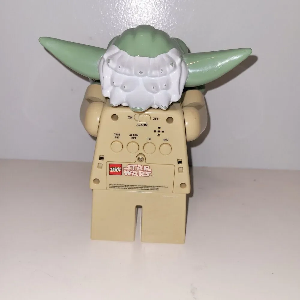 Star Wars Lego Yoda Digital Alarm Clock - Tested & Working
